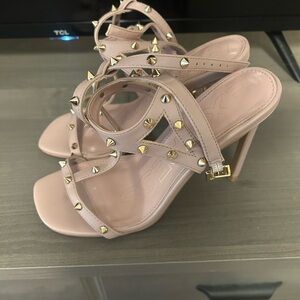 Express Blush Studded Heels